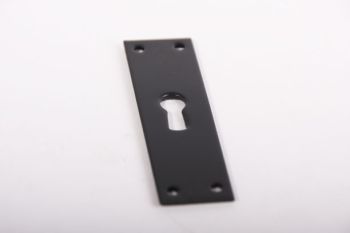 Sleutelplaat zwart rechthoekig 70mm x 20mm