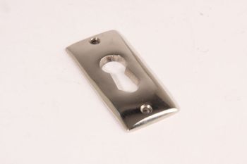 Sleutelplaat rechthoekig 20x45mm blinkend nikkel