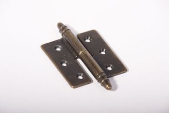 Scharnier-paumelle recht brons antiek vaaskop 50x40mm links of rechts