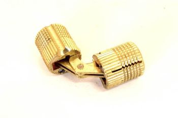 Inboor scharnier massief messing onzichtbaar 14mm