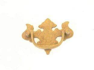 Greep Antiek Brons 85mm Queen Anne