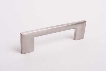 Minimalistische greep voor keuken of meubel geborsteld nikkel 96mm