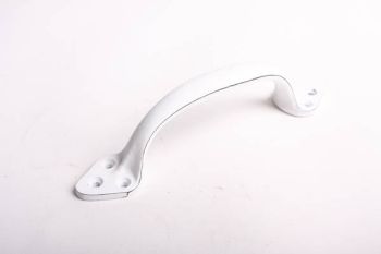 Greep Hollands antiek wit gietijzer 170mm voor meubel en keuken.