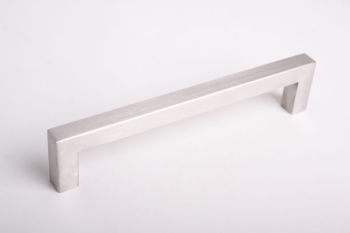 Moderne ladegreep massief RVS 192mm vierkant