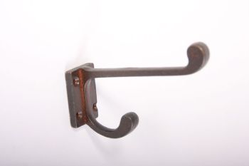 Kapstokhaak Roest/zwart of tinkleur - Schoolhaak groot