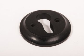 Cilinderrozet voor profielcilinder zwart ebbenhout rond 60mm