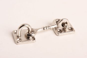 Kajuithaakje of windhaakje klein nikkel 50mm