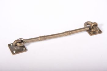 Kajuithaak groot brons antiek 200mm voor het vastzetten van een deur