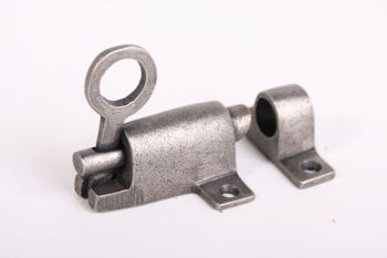 Raamknip klassiek voor valraam zilver antiek 67mm