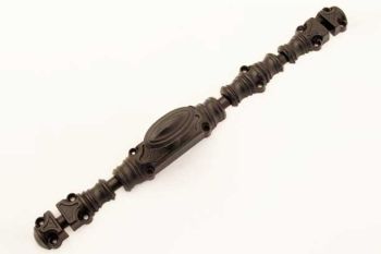 Draai espagnolet zwart 2440mm met stangen (cremone)