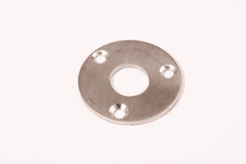 Rozet massief RVS rond 40mm