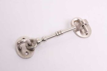 Kajuithaak of windhaak geborsteld nikkel 120mm uitzetlengte (135mm totaal)