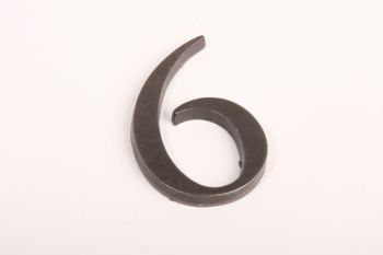 Huisnummer roest, tinkleur of zwart cijfer 0-9 80mm