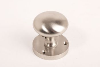 Deurknoppen paar geborsteld nikkel voor binnendeur 54mm