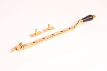 Raamuitzetter messing polijst - ebbenhout 285mm - 6,7mm