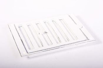 Afsluitbaar rooster antiek wit (oude look) 121 x 174 mm