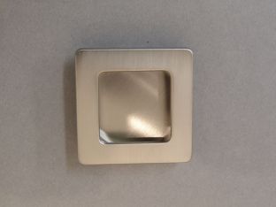 Greep infrees 50x50mm nikkel geborsteld