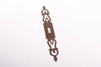 Sleutelplaat klassiek ijzer roest 190mm dun