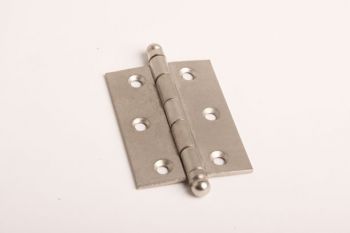 Scharnier mat nikkel 63x42mm bled in het midden