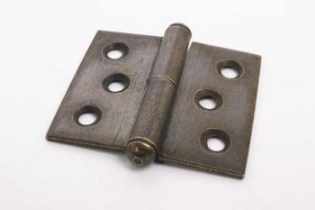 Paumelle scharniertje brons antiek gemaakt van ijzer 40mm x 45mm links