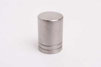 Knop RVS voor meubelen en keukens met vlakke kop rond 18mm