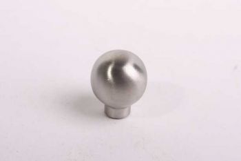 Knop bol met voetje massief RVS rond 25mm