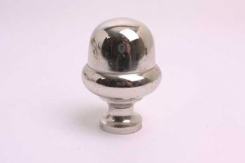Bolknop rond 45mm blinkend nikkel