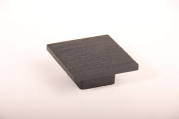 Greep vierkant hout 55mmx55mm donkere Wengé kleur