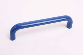 Beugelgreep modern voor keuken en meubelen blauw 96mm