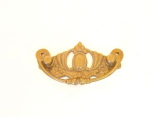 Greep met trekker klassiek brons antiek of messing polijst 88mm