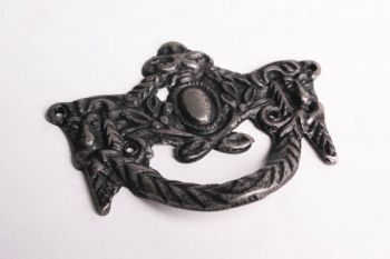 Klassieke greep zilver antiek 85mm met bolkop schroeven