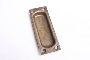 Greep infrees brons antiek 95mm schuifdeur