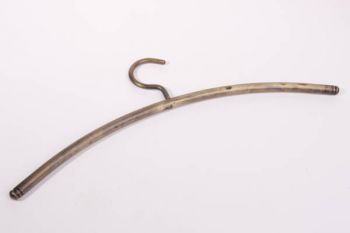 Kledinghanger vast voor buis tot 40mm brons antiek