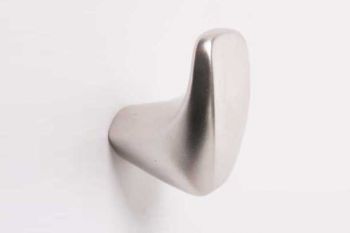 Modern kapstokhaakje mat nikkel 31mm blind te monteren met stokeind M4x30