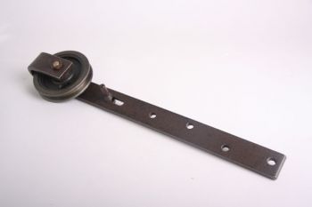 Hangrollen set voor schuifdeuren 105mm roest per twee