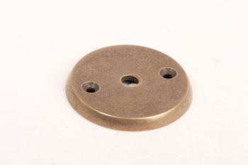Rozet rond 50mm brons antiek of antiek zilver 6,5mm gat
