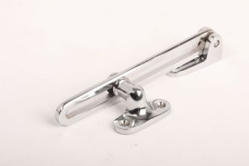 Raamval blinkend chroom voor klapraam 125mm