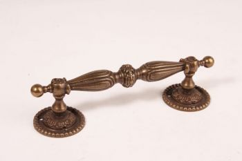 Klassieke deurgreep voor binnen en buiten brons antiek 190mm