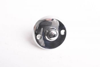Deurbel beldrukker rond blinkend chroom 50mm