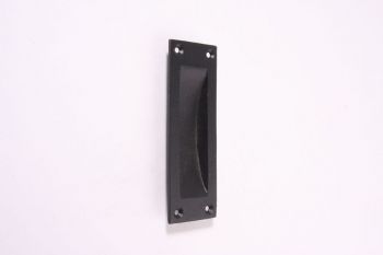 Schuifdeurgreep gietijzer zwart 120mm