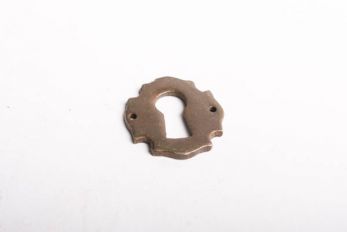 Sleutelplaat brons antiek 26mm 2,5mm dik