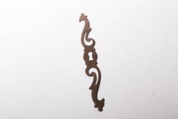 Sleutelplaat klassiek ijzer roest opengewerkt 160mm rechts