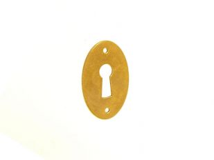 Sleutelplaat Brons Antiek 32mm (ijzer vermessingd)