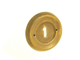 Sleutelplaat brons antiek rozet rond 62mm