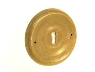 Ronde sleutelplaat brons antiek rozet 80mm