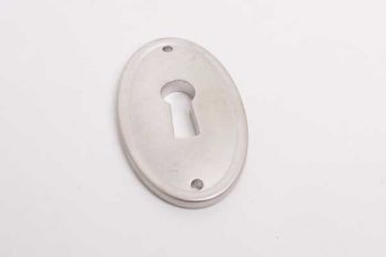 Sleutelplaat ovaal modern mat nikkel 27mm