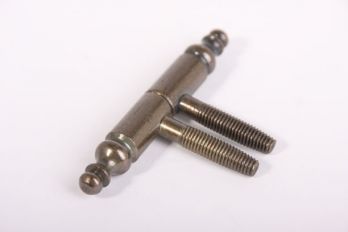 Paumelle scharnier 13mm brons antiek met sierknop