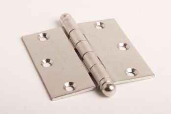 Scharnier nikkel 89x89mm  met bolkop