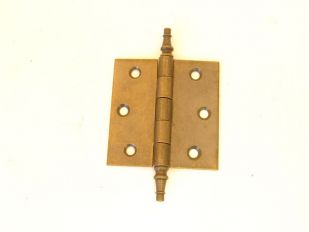 Scharnier brons antiek 89x89mm met vaaskop voor buiten (massief)