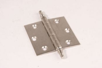 Scharnier geborsteld nikkel 76x76mm met vaaskop
